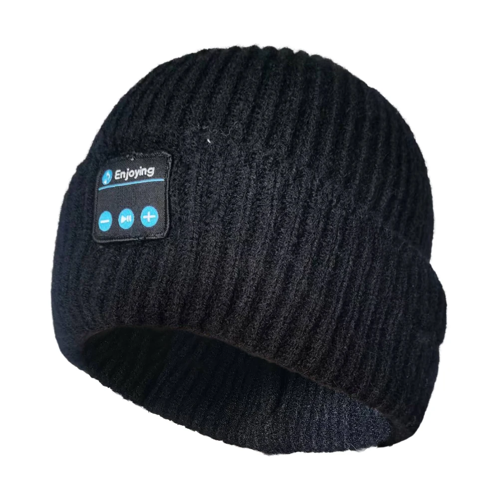 PUERSIT Bonnet D'hiver Bluetooth Bonnet Casque Sans Fil Bonnet En Tricot Homme Femme Cachemire