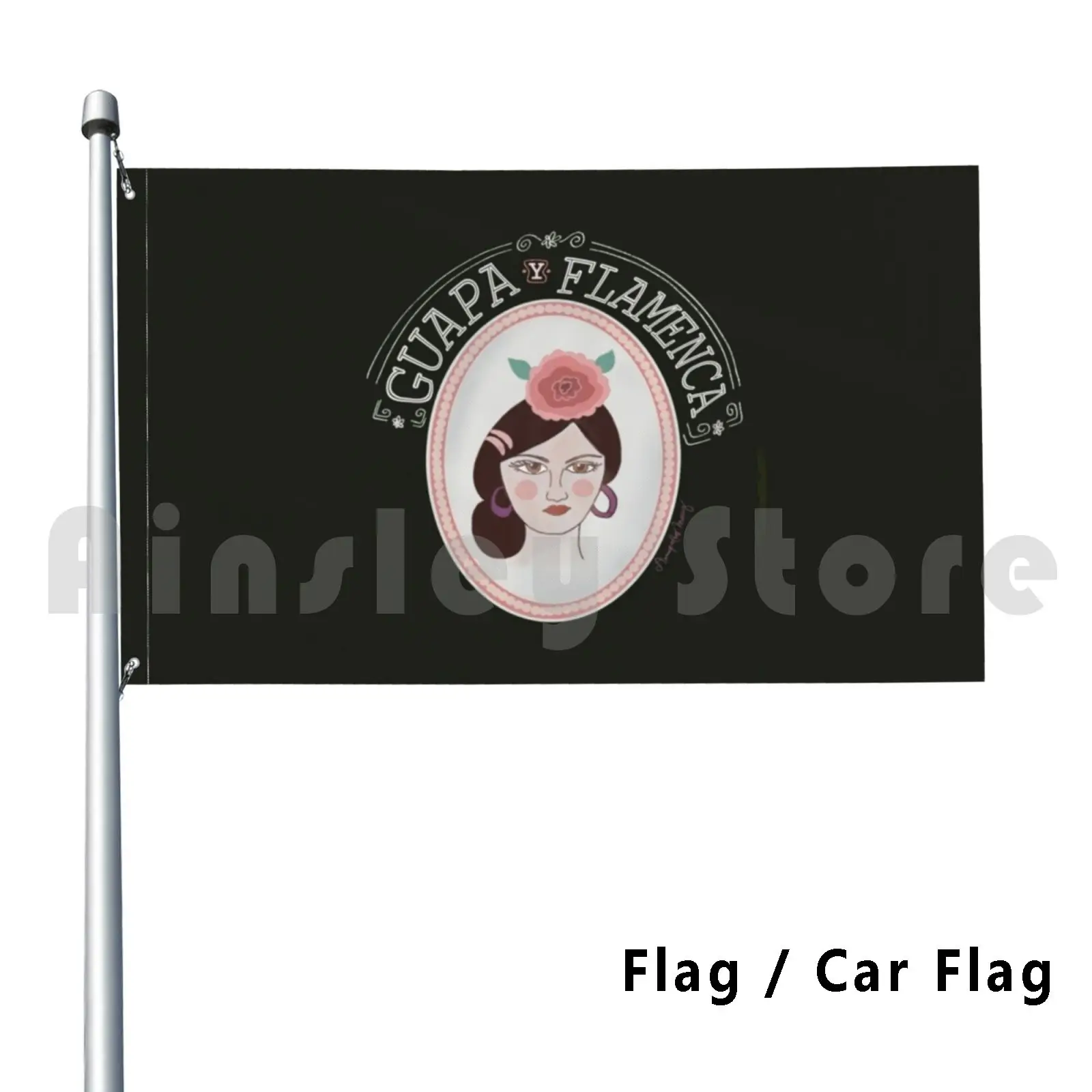 Pretty And Flamenco By Amapolas Moras Outdoor Decor Flag Car Flag Beautiful Flamenco Flamenco Dancer Gypsy Spanish Spanish