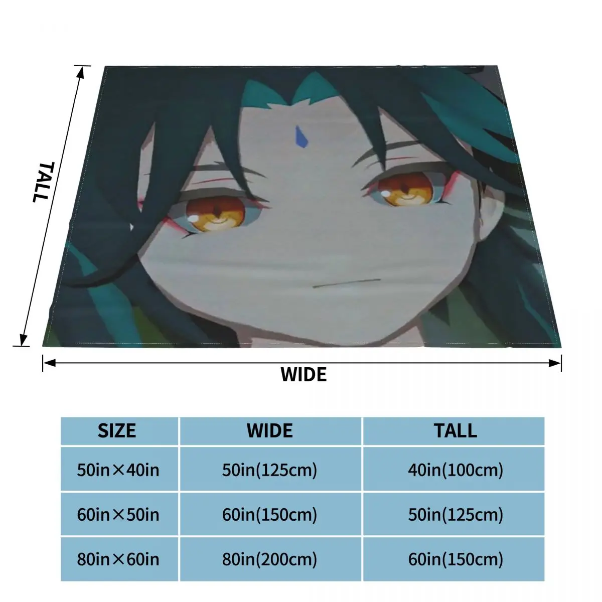 Genshin Impact Xiao Portrait Blanket Fleece Printed Game Multifunction Ultra-Soft Throw Blankets for Bed Office Beds