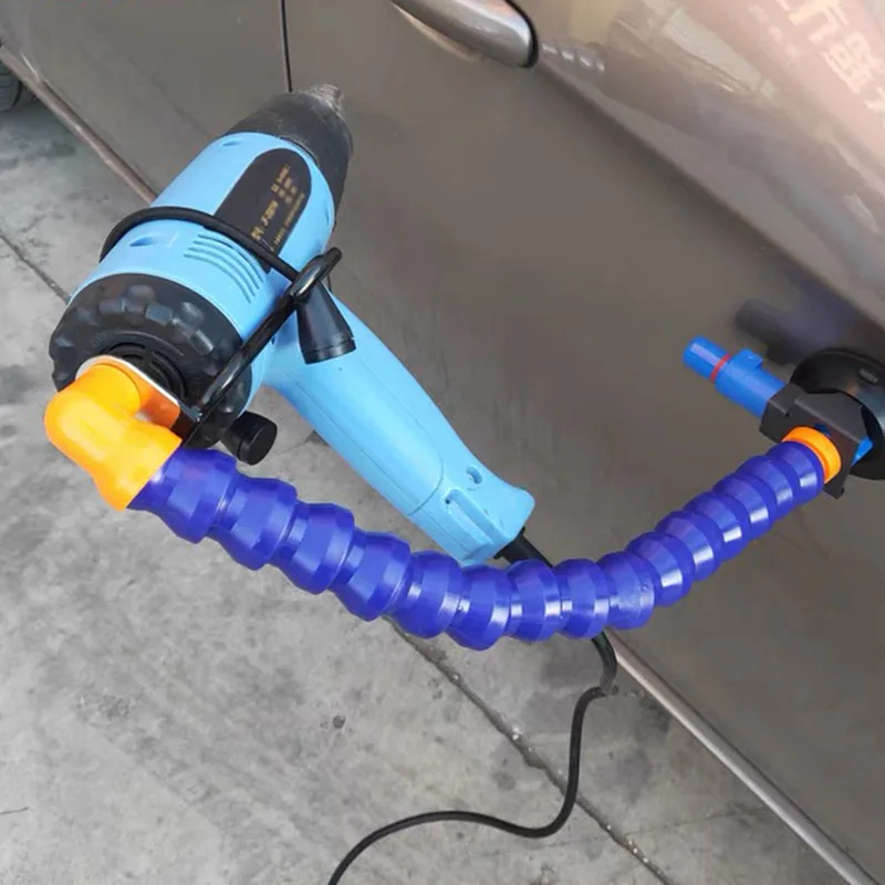 

Car dent repair tool hot air gun bracket hanger free hand-held suction cup magnet base auto repair tool film tool