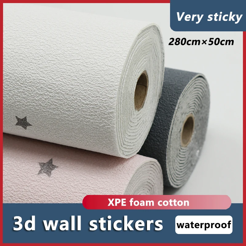 

3D Self-adhesive Wall Stickers Starry Sky Wallpaper Thickened Sound Insulation Formaldehyde-free Home Wall