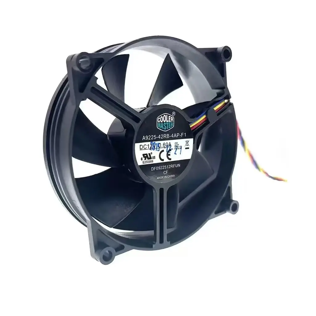 A9225-42RB-4AP-F1 DF0922512RFUN CPU 히트싱크 쿨러 PWM 냉각 팬, 92X92X25mm 92mm 90mm 12V 0.60A 3800RPM 고속