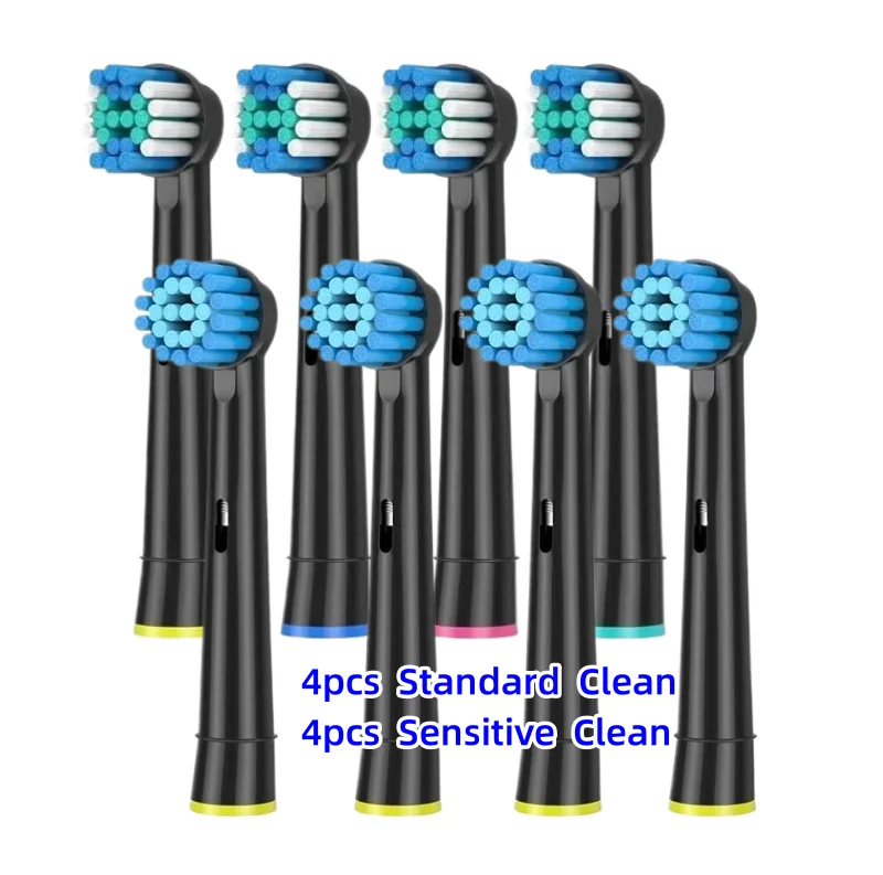 Premium Replacement Brush Heads for Electric Toothbrushes - Advanced Cleaning Action, Pack of 4/8