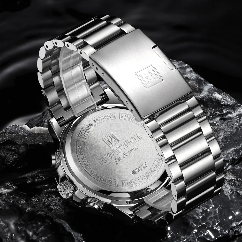 Naviforce 9237 Luxury Stainless Steel Men Watch description image 3