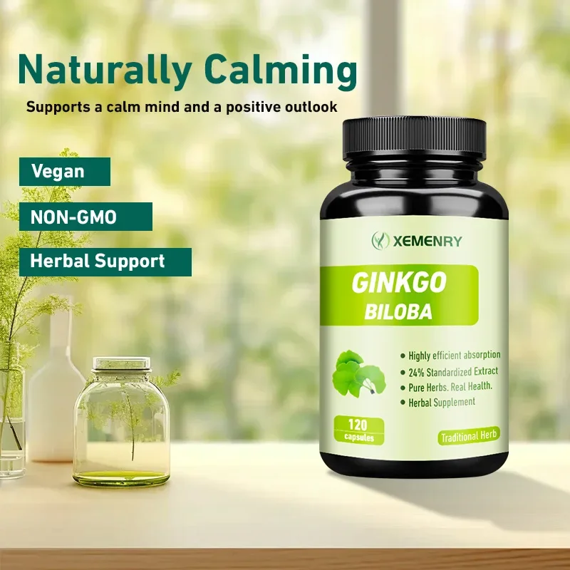 Ginkgo Biloba Capsules Improves Concentration Memory Learning Promotes Brain Health Clarity ginkgo biloba supplement