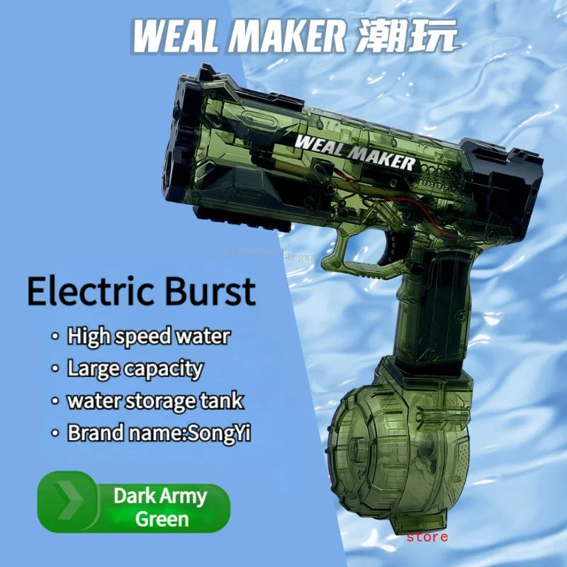 Water Gun Electric 2024 New Long-Range Continuous  Experience Fully Automatic Summer  Pistol Shooting Water Beach Fun Toy 4