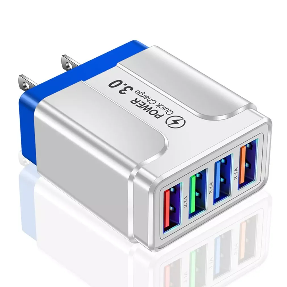 Светящееся зарядное устройство 3 1 а с 4usb-портами |