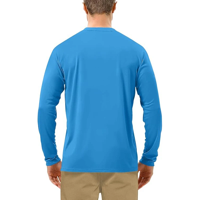 Men's UPF 50+ Swim Rash Guard, Long Sleeve UV Sun Protection SPF Water Shirts Quick Dry for Outdoor Fishing Hiking 2