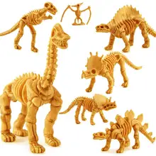 

12Pcs Dinosaur Figurine Educational Realistic Plastic Intellectual Development Dinosaur Skeleton Mold for Kids