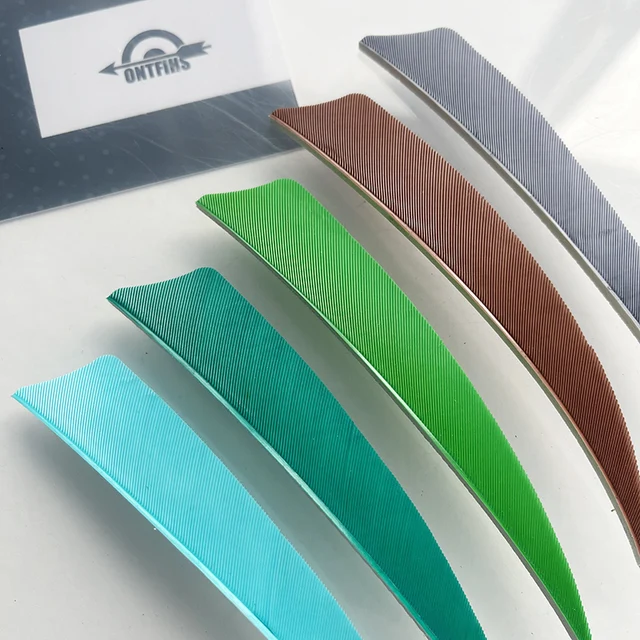 12x Bambou Flèches Empennage Rouge Flèche Plume Avec Tir À L'arc