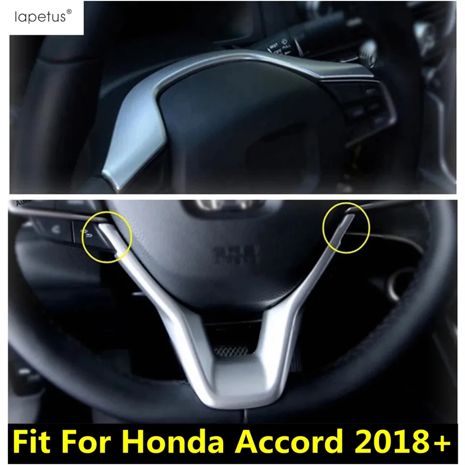 

Декоративная Обложка на руль для Honda Accord 2018-2022, Матовая Обложка из АБС-пластика/углеродного волокна, аксессуары для интерьера