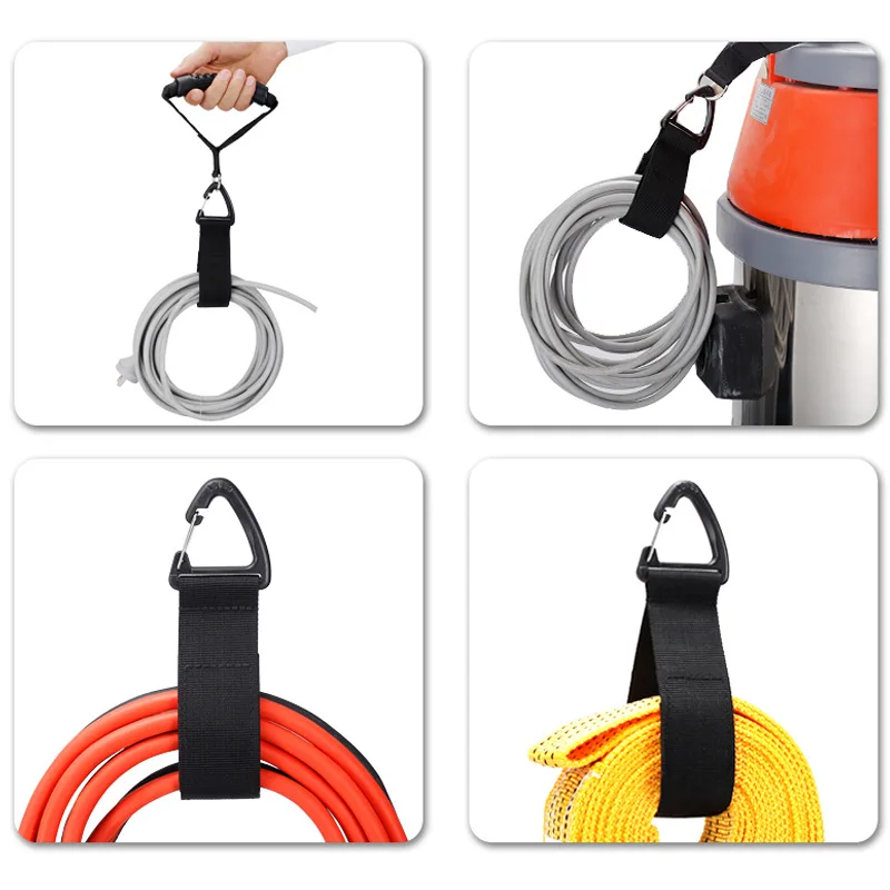 Triangle Buckle Wire Manager Power Cord Management Nylon Heavy Cord Storage Straps for Cable Hoses Car Organizer Holder 10/5PCS tent rope buckle tactical buckle elastic straps metal g hook buckle