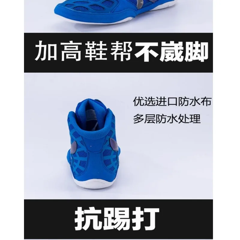 Original Brand Men Woamn Wrestling Sneakers Top Quality Boxing Fighting Boots Competition Sport Fighting Gym Training Shoe36-45