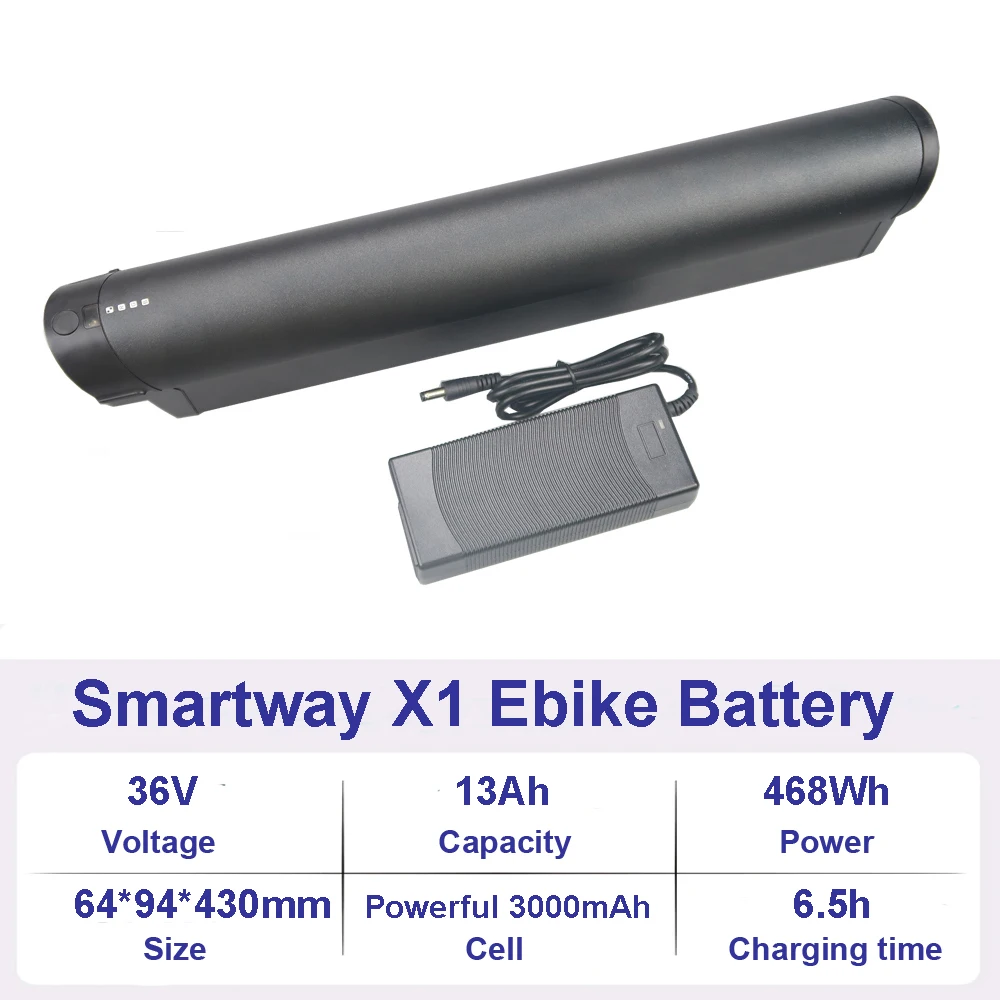 Batería Plateada De 36V Para Bicicleta Eléctrica, 10Ah, 12Ah, 13Ah, 10