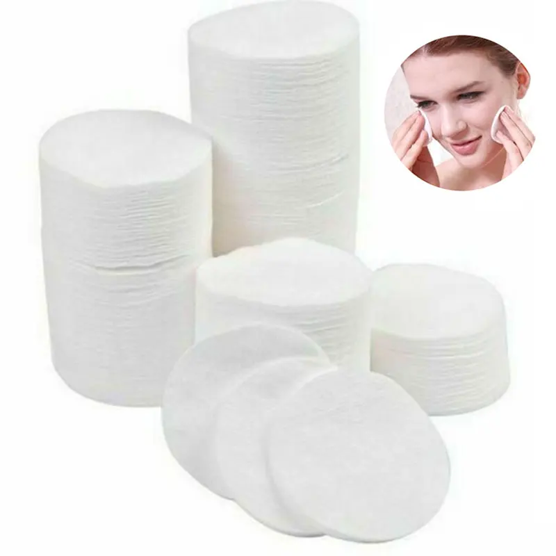 

100Pcs Facial Make Up Cosmetic Cotton Pads Round Soft Makeup Nail Polish Remover Cleansing Pads Daily Removal Tool