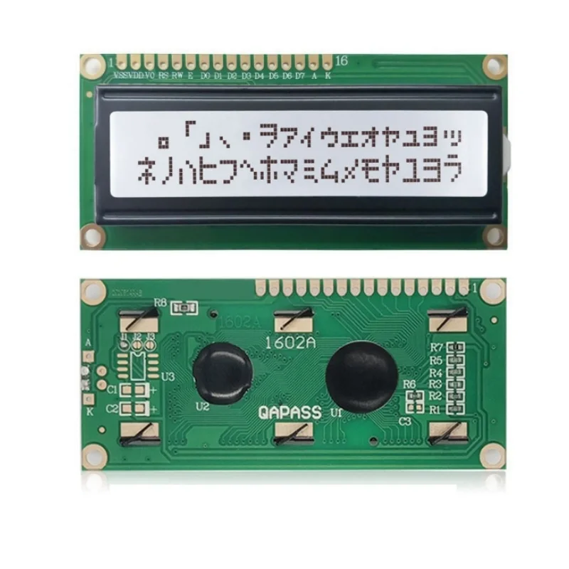 LCD1602 Module 16x2 Character LCD Display Module Blue/Green Screen IIC/I2C 5V Green Screen and White Code
