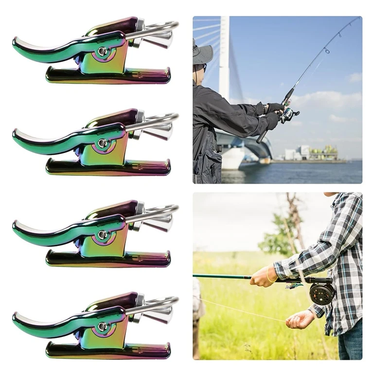 4 Pcs Cast Cannon Surf Fishing Trigger,Aid Sea Fishing Casting Trigger,Cast Ease Pro For Sea Shore Beach