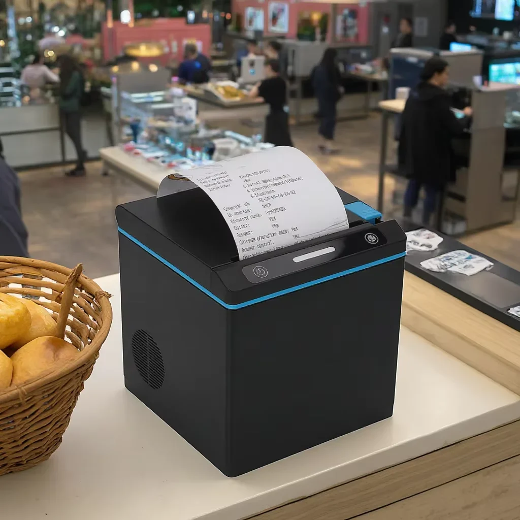 전문가용 80mm 열전사 영수증 POS 프린터 - 260mm/s 속도, 다중 장치 소매 연결을 위한 WIFI/USB/이더넷/블루투스 지원