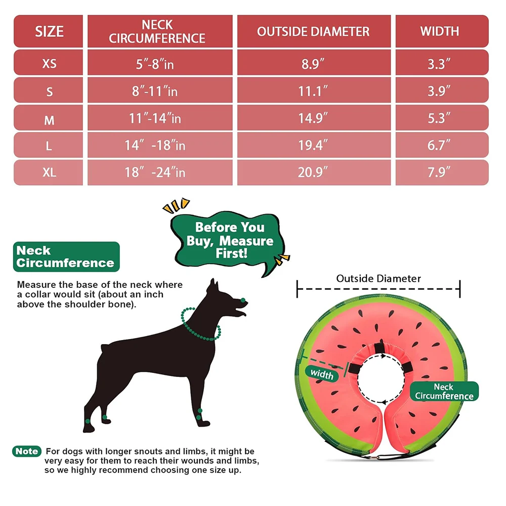 Inflatable Dog Recovery Cone Collar 2