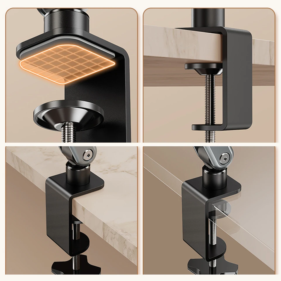Adjustable Desk Clamp Book Stand for Recipes and Laptops