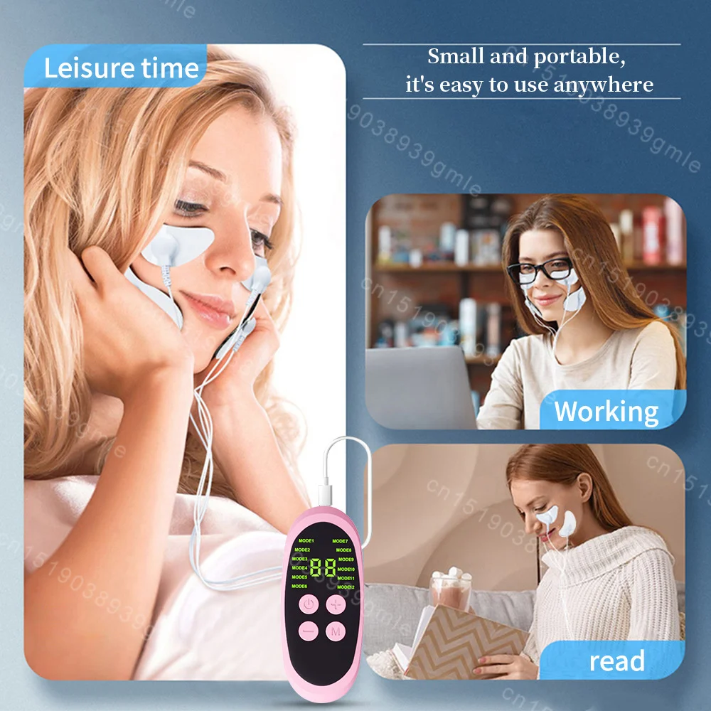 Masajeador Facial Ems, Estimulador muscular de microcorriente, estiramiento Facial de la piel, Estimulador muscular antiarrugas, dispositivo de belleza » Masajeador Facial Ems