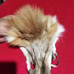 Handcrafted Real Fox Fur Leather for DIY Home Decoration and Sewing Crafts (D)