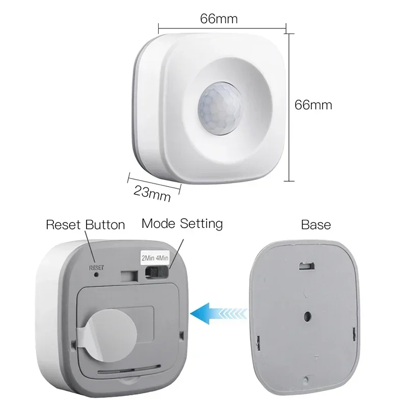 Tuya Remote Smart Human Body Control Alarm Movement Sensor Smart WiFi PIR Motion Sensor Human Detector Life App System