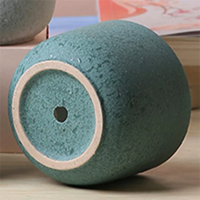 Egyszerű Színes Virágcserép Kerámia Zamatos Edény Ültetvényes Lakberendezés Beltéri Dekoráció Asztali Díszek Bonsai Növényi - Image 2