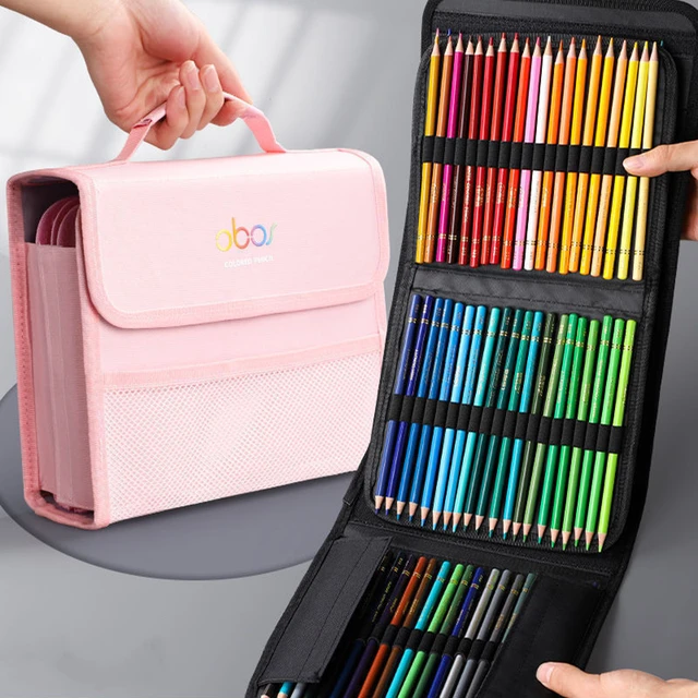 Colored Pencils 200/150/120/72/48 Oil Color pencils Watercolor Pencils  Drawing Pencil Set with Cloth Bag For Art Supplies - AliExpress