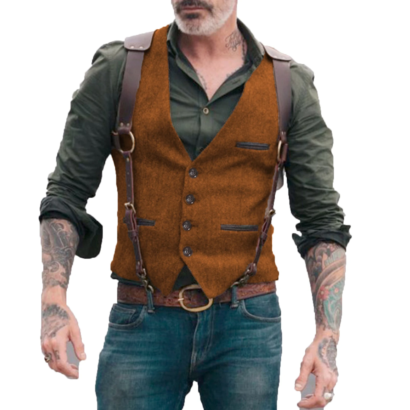 Men Herringbone Vests Waistcoat V-neck Slim Fit Gilet Wedding Clothing mens suit,dress vests