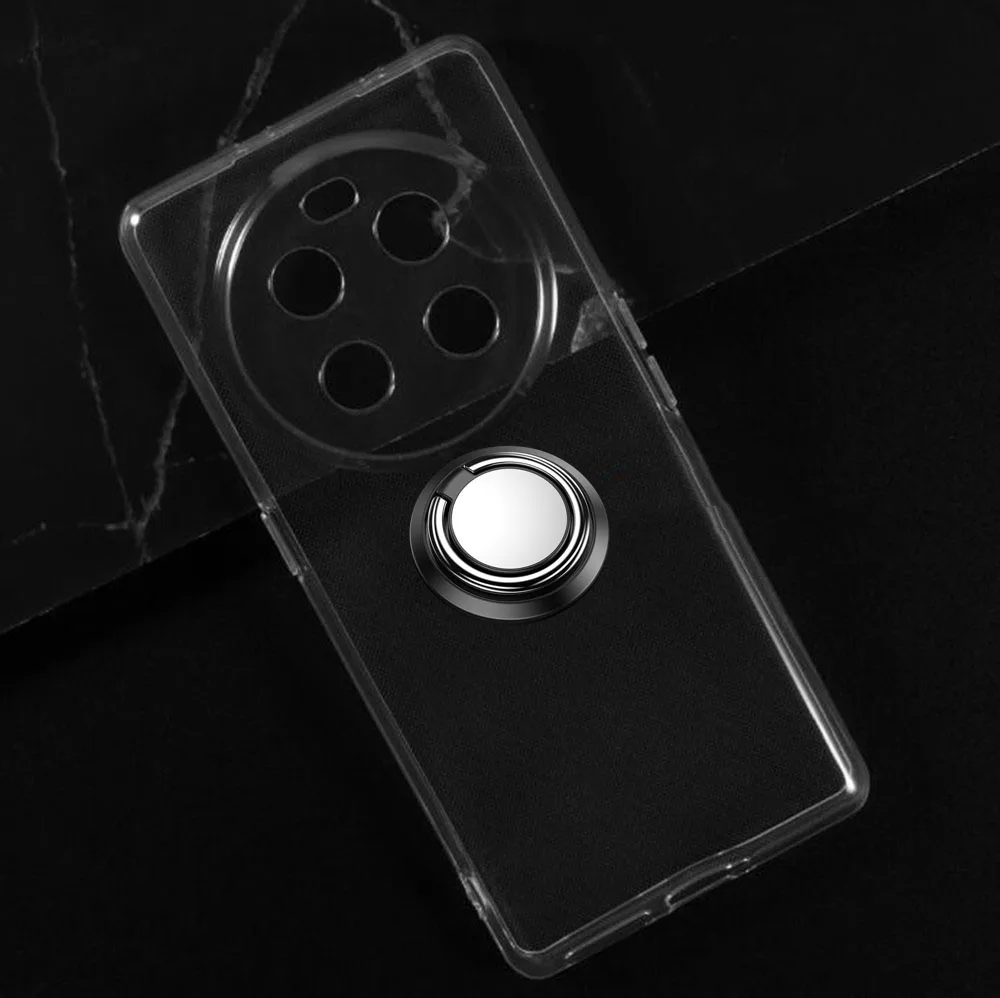 Premium 6.67” Back Ring Holder TPU Soft Silicone Phone Case, Enhanced Grip & Protection