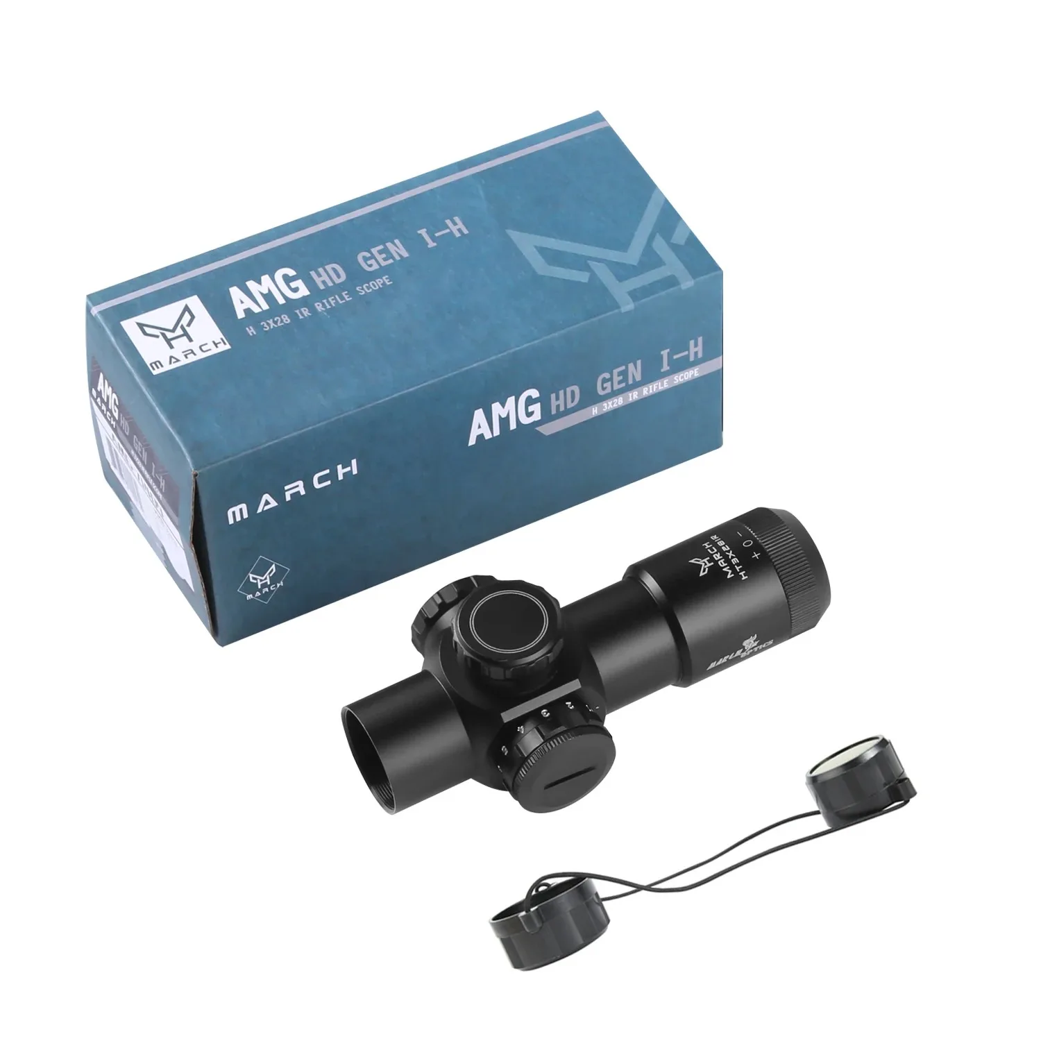 Mars H3x28ir Vaste Optische Korte Riflescope Vizier Groen Rood Geweer Scope Voor Jagen Sluipschutter Airsoft Luchtkanonnen Rode Stip Met Mounts