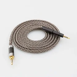 Premium High-Fidelity Silver Plated Earphone Cable - 16 Core, Multi-Connector Options, Grey - 4m (2.5mm 4 pole)