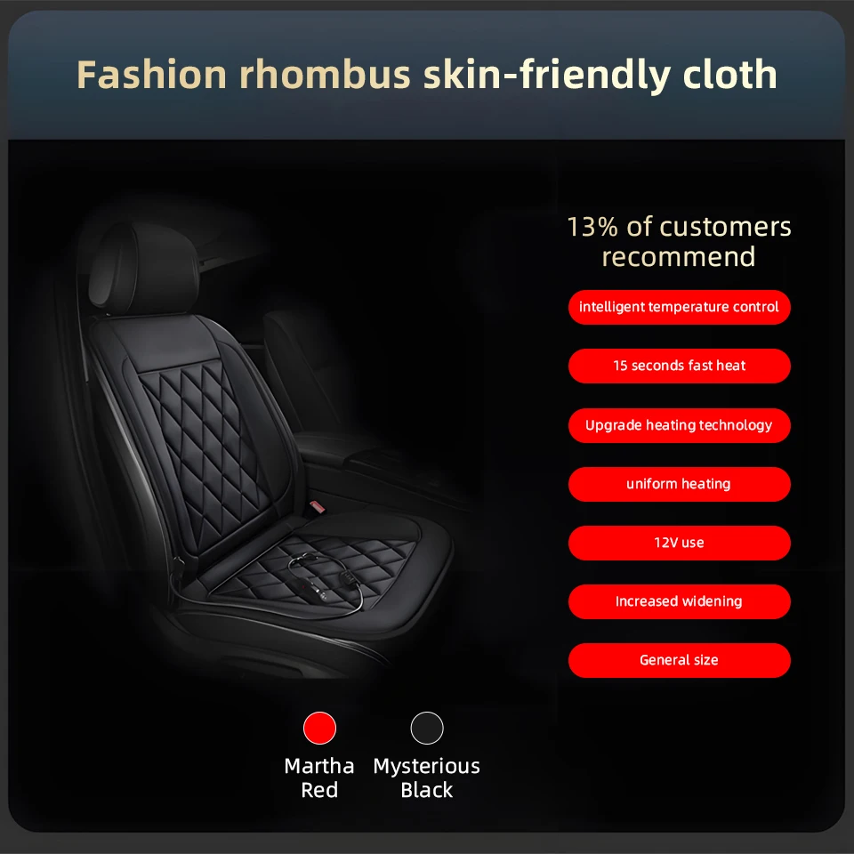 Heated Car Seat Cushion Winter Warmth