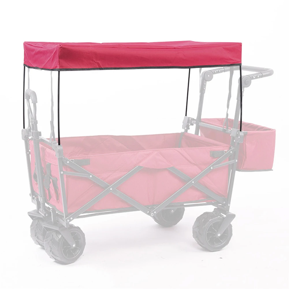 Awning Canopy Awning Canopy For Garden Wagon Attachment Sun Shade Cover Waterpoor Trolley Cart Accessories Outdoor Camping Picnic Equipment