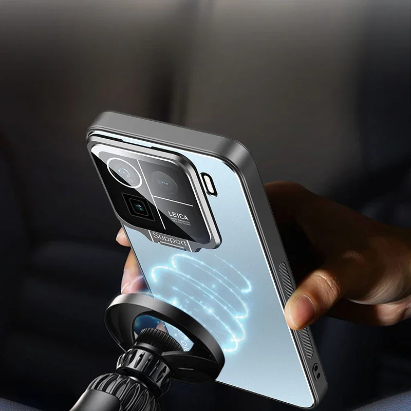 Matte Shockproof Kickstand Case with Metal Lens Camera Holder
