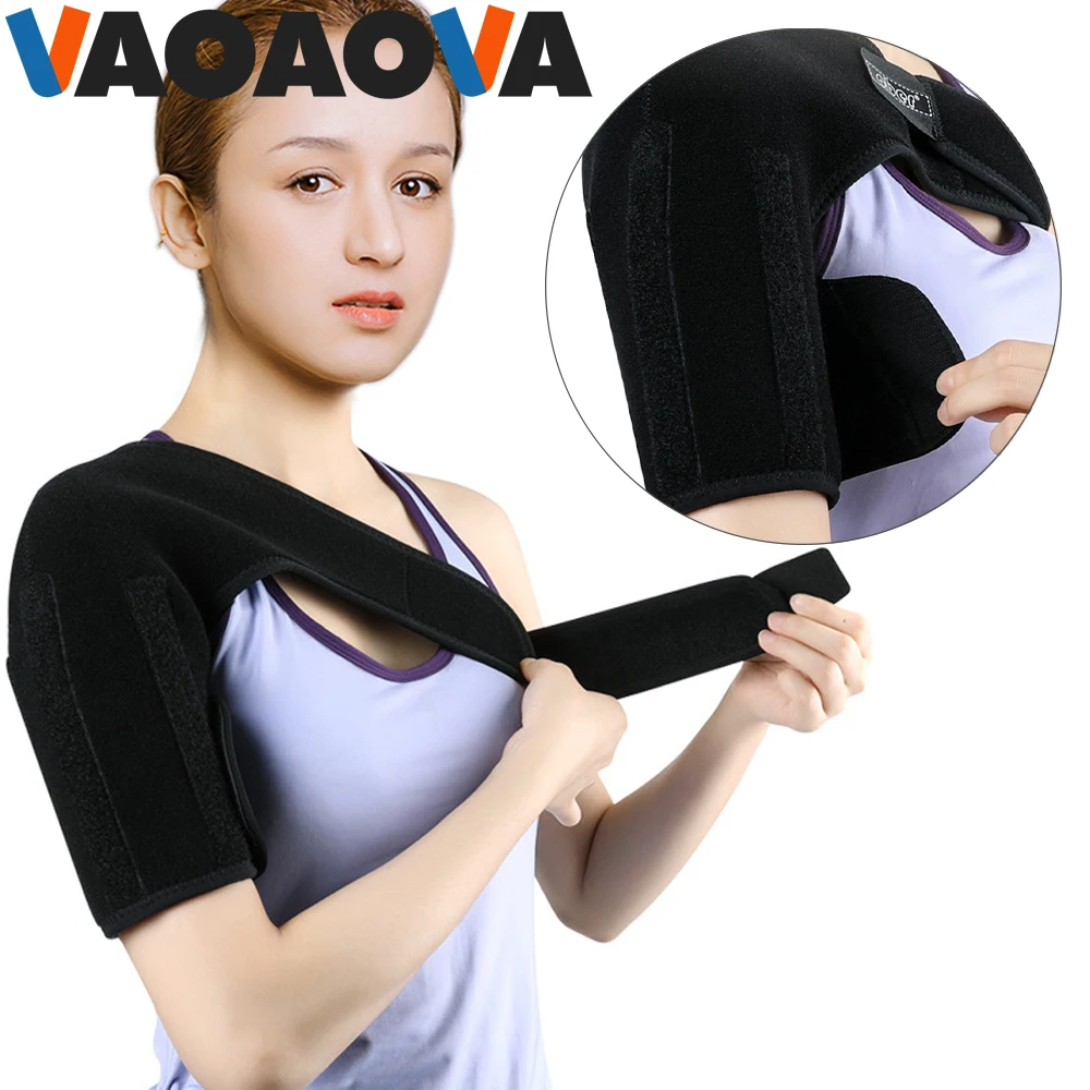 

1Pcs Adjustable Shoulder Brace Strap for Men Women, Single Shoulder Support for Relief Muscle Tear Pain, Sprain, Tendinitis