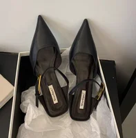 Retro Street Style Design Thin High Heels Pointed Toe Women Pumps Buckle Strap Banquet Party Slingbacks Female Mules Shoes - Image 5