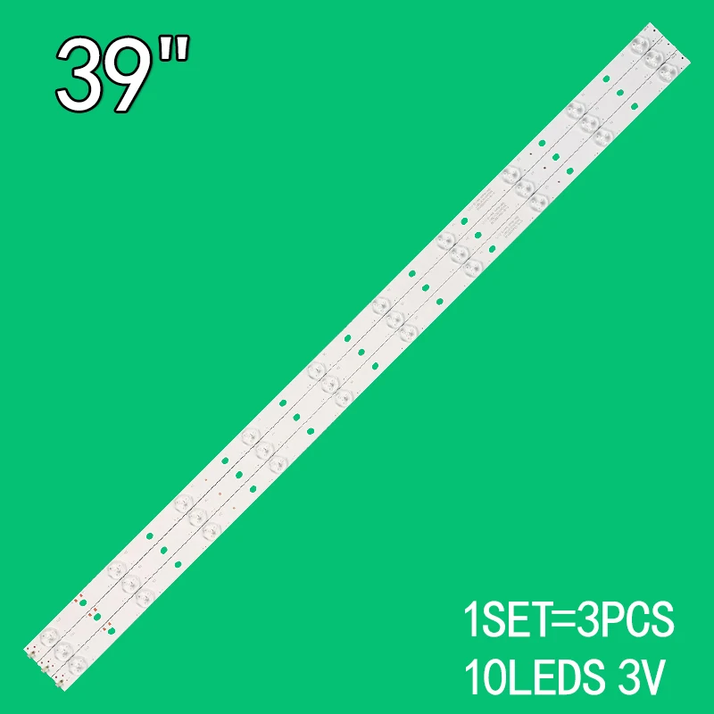 3PCS 10LEDs 3V 737mm For 39