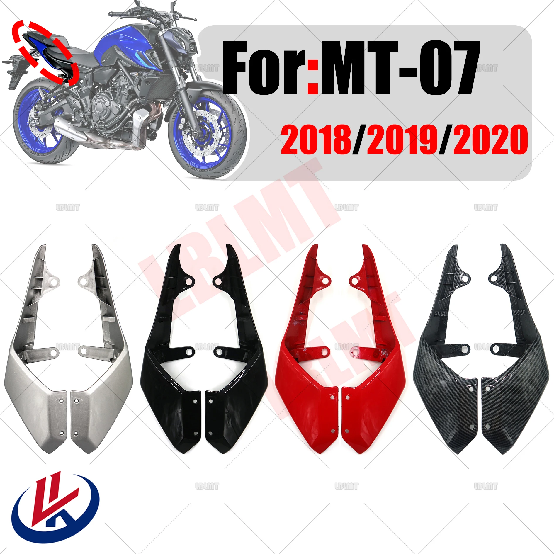 

Tail fairing Rear Left and Right Side Fairing Panel Cowl For YAMAHA MT07 MT-07 2018 2019 2020 FZ-07 FZ07 2018 2019 2020