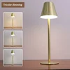 Cordless Table Lamp Dimmable Bedside Lamps Restaurant Atmosphere Lighting Desk Light for Room Decor Study Reading Lampara 3