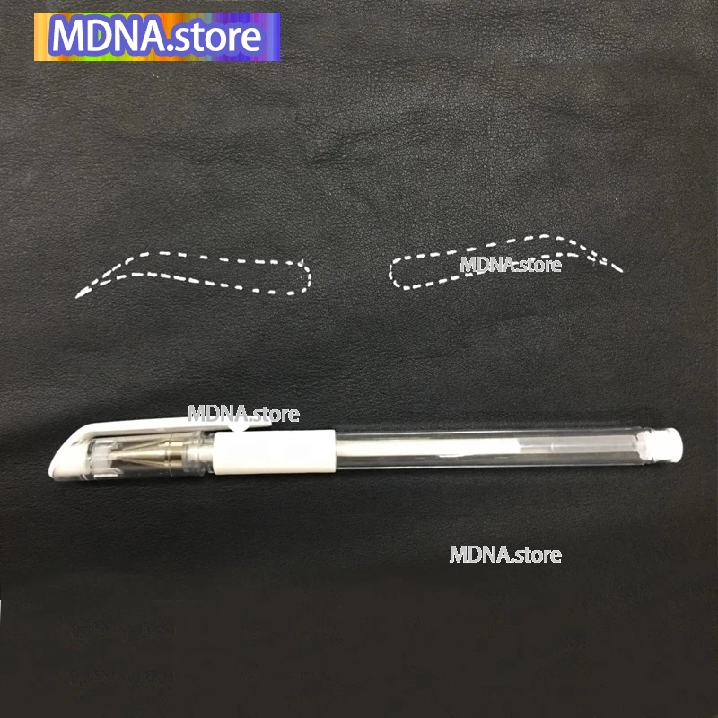 

10/50Pcs White Markers Microblading Pen Art Supplies Tatto Eyebrow Pen Skin Marker Pen Microneedle Eyebrow Makeup Accessories