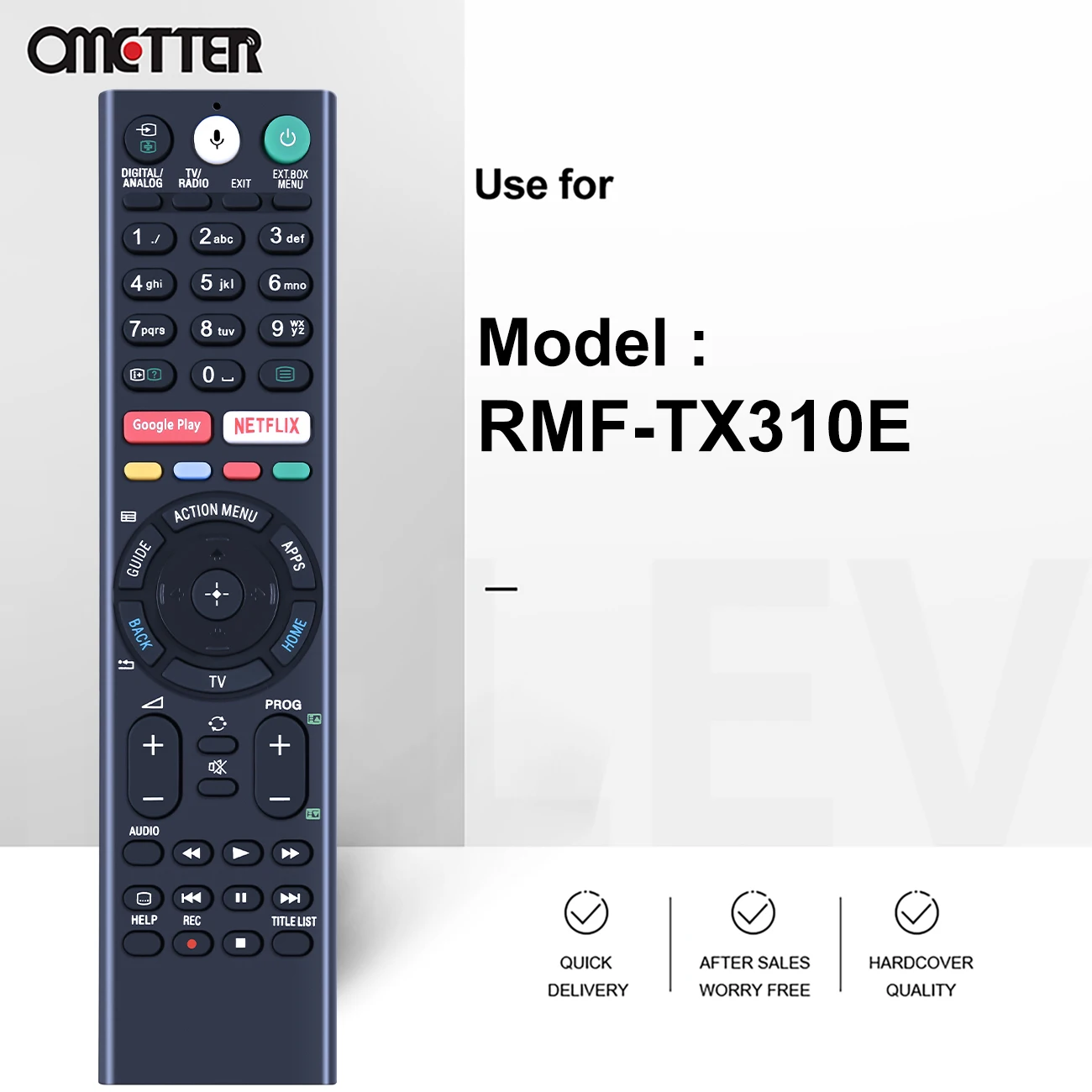 Telecomando Universale Con Microfono Per TV Sony Bravia (Modelli KD-65XF... E Simili)