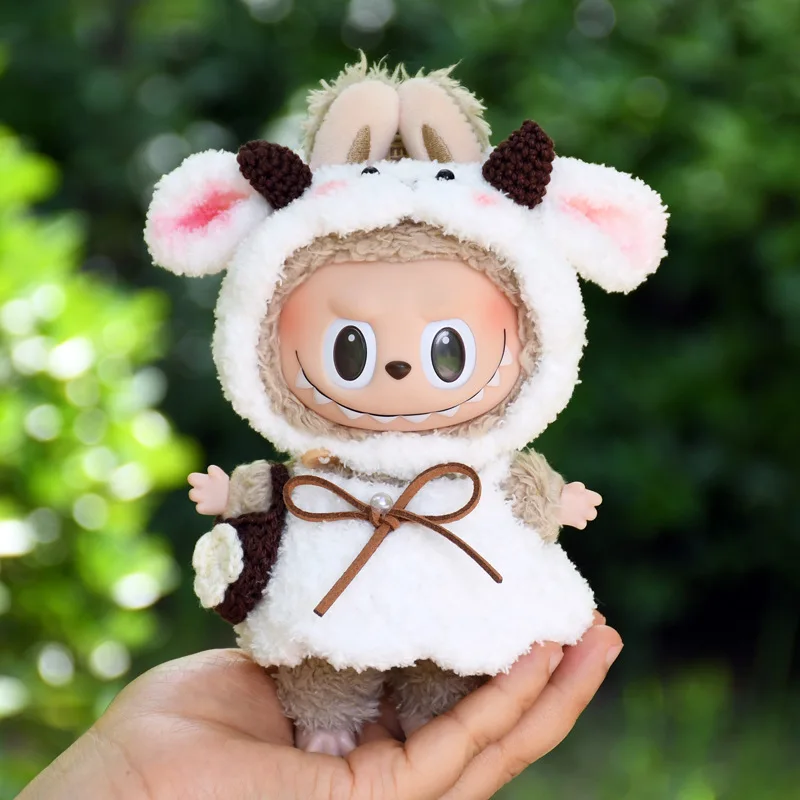 thumbnail image 1 of 17cm lindo Mini ropa de muñeca de peluche accesorios de atuendo para Corea Kpop Exo Labubu Idol muñecas oveja ganso ropa de perro regalo DIY, 1 of 5