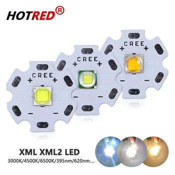 고출력 LED 5050 칩 다이오드 손전등 부품, 자전거 자동차 액세서리 헤드램프용 DIY, 10W CREE XML T6 XML2 XM-L2, 3V 3.7V