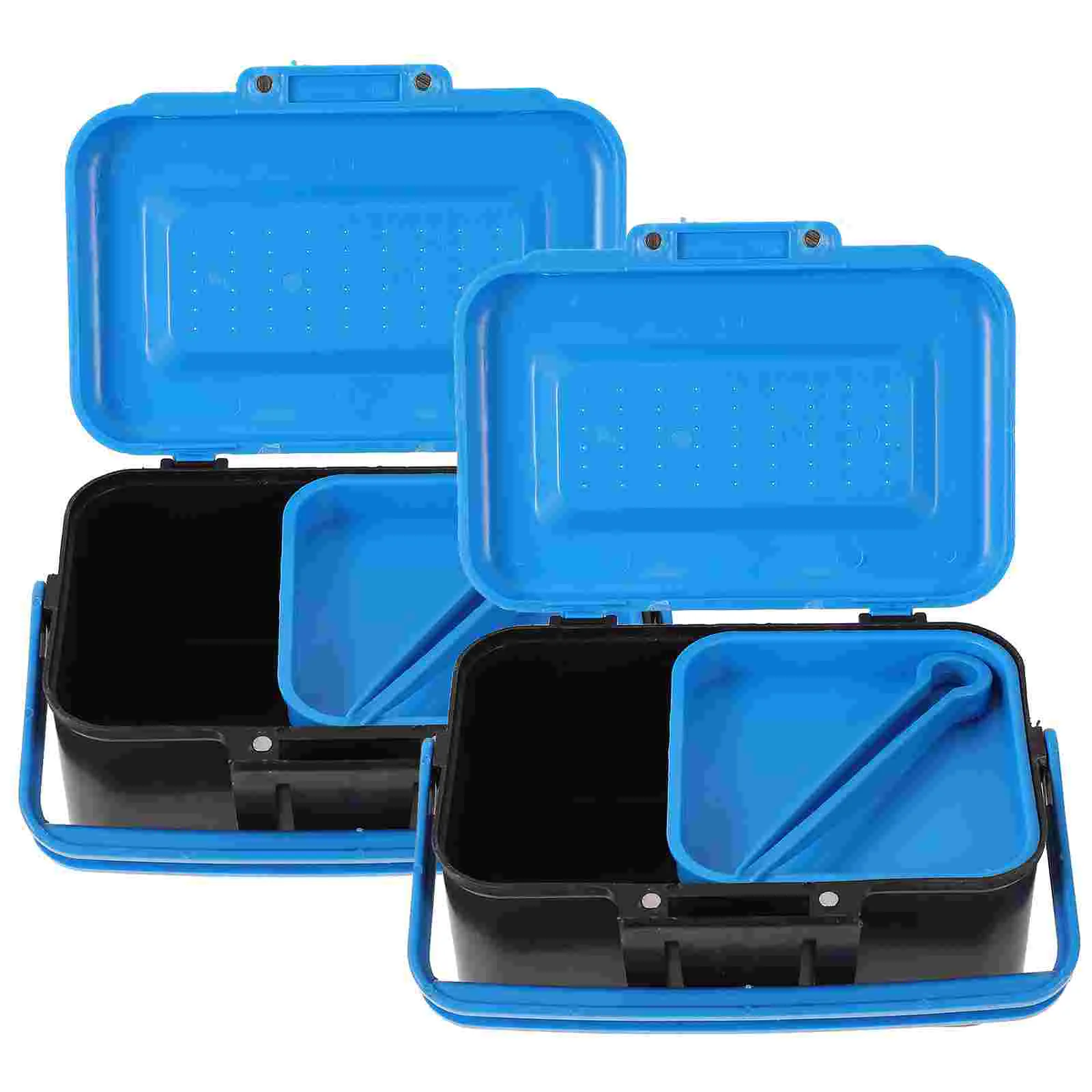 

2Pcs Professional Live Bait Bucket Box Multi-function Fishing Box Convenient Lures Box Live Bait Bucket Accessory