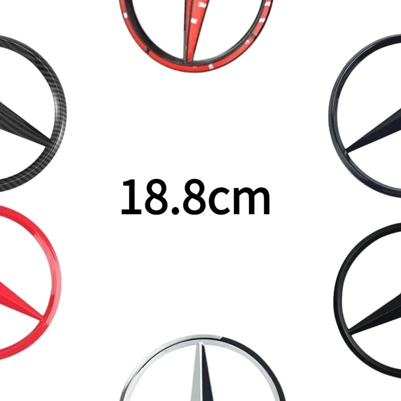 

18.8cm ABS Car Front Grille Badge Decal Cover Emblem for W204 W205 W210 W211 W212 W213 C E Class GLA GLK ML GLC GLE Accessories