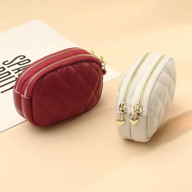 Fashion Mini Short Wallets for Women PU leather Female Purse Card Holder Coin Purse Small Zipper Keychain Clutch Bag