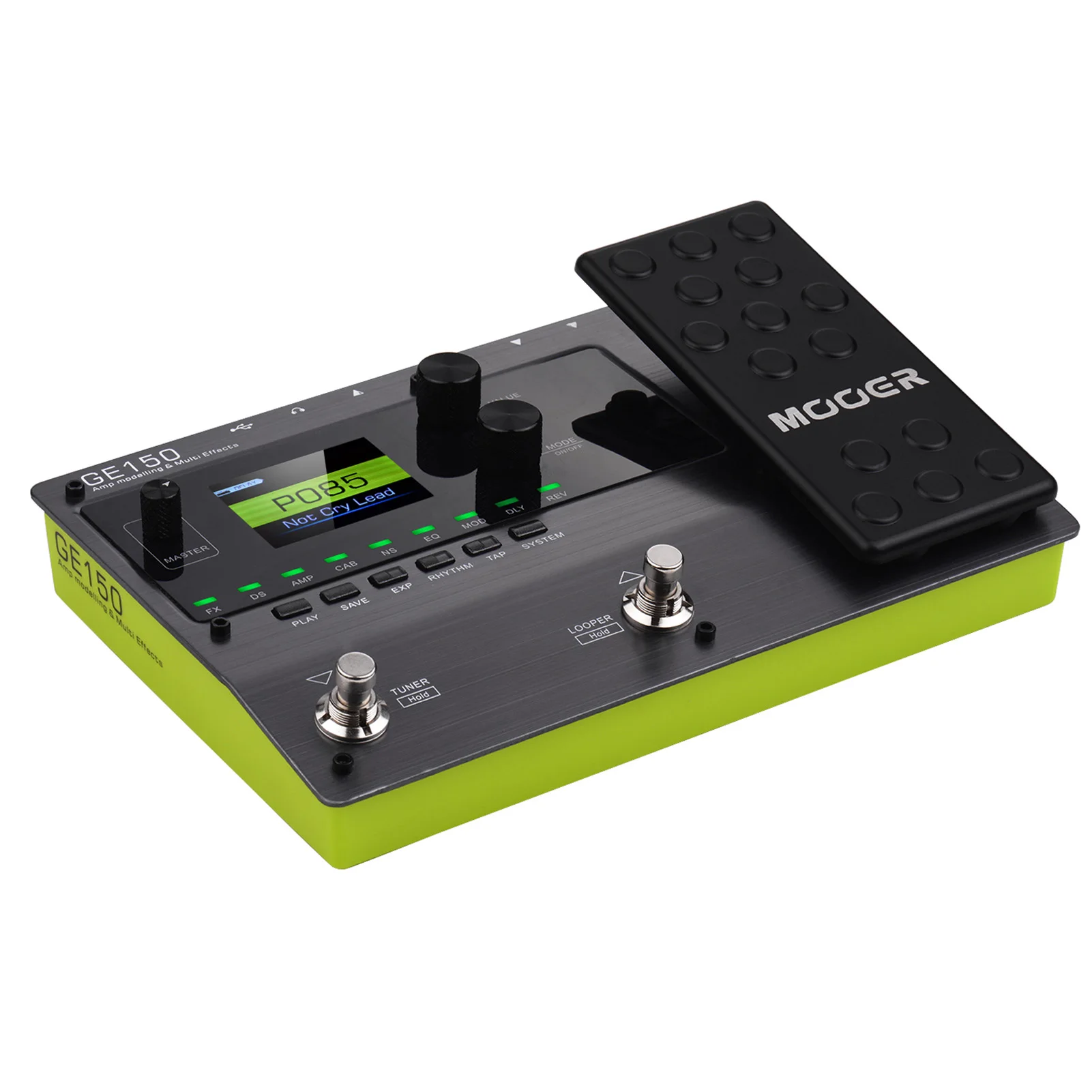 GE150-Pedal de guitarra Amp multiefectos, 55 modelos de amplificador, 80s Looper, accesorios de guitarra