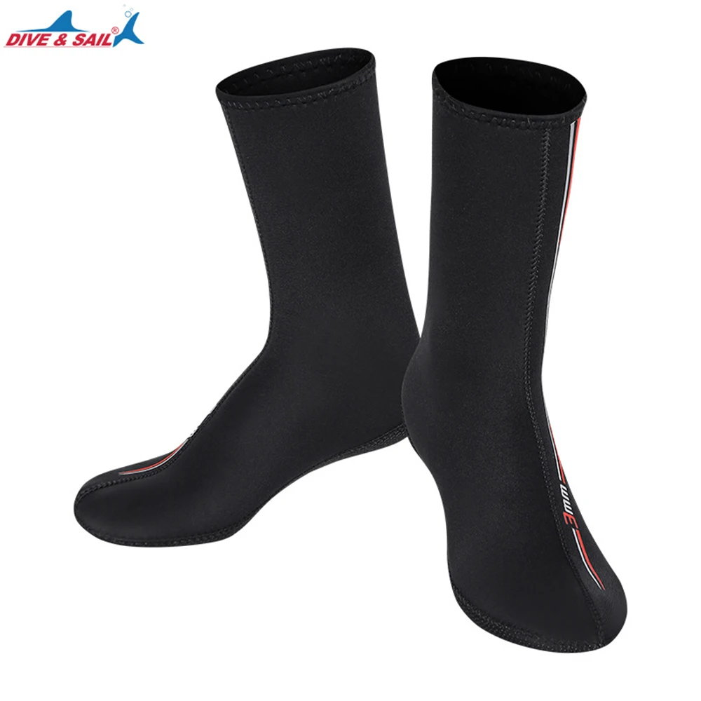 Fashion 3MM Super Elastic CR Non-Slip Diving Shoes Men And Women Diving Socks Warm And Wear-Resistant Ankle Snorkeling Socks